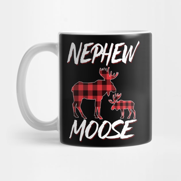 Red Plaid Nephew Moose Matching Family Pajama Christmas Gift by intelus